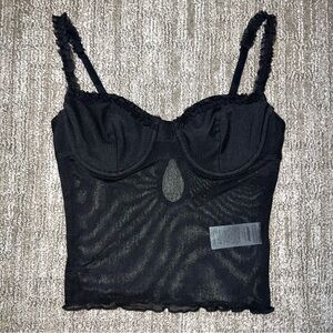 NWOT edikted Mercy Sheer Bra Top XS